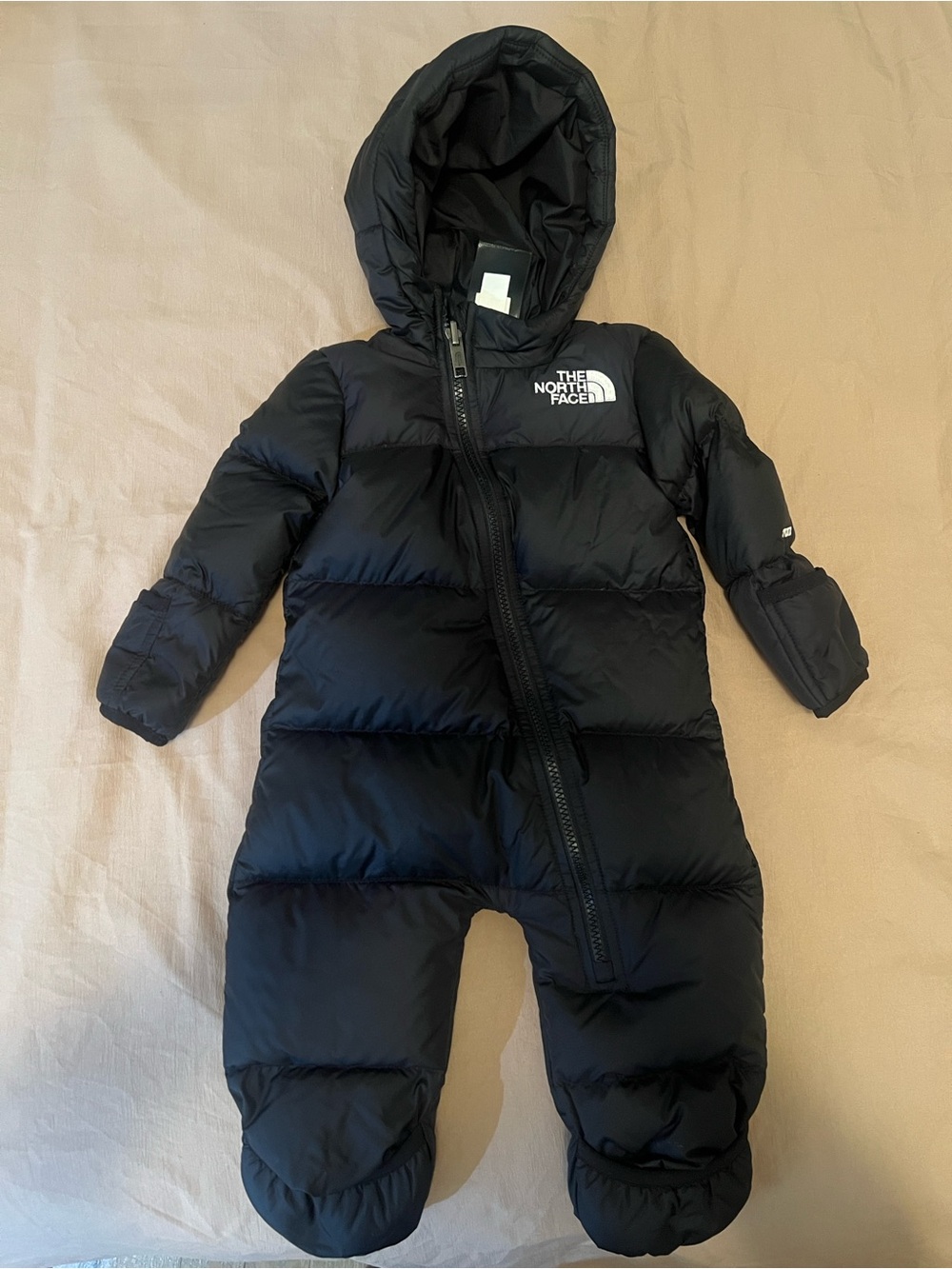The North Face Black Infant Down Snowsuit with Hood